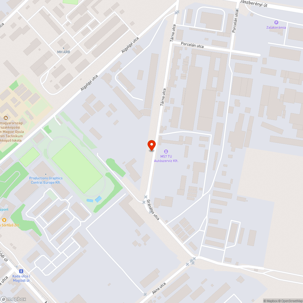 Egy nagyobb kupac szemét bejelentés helye