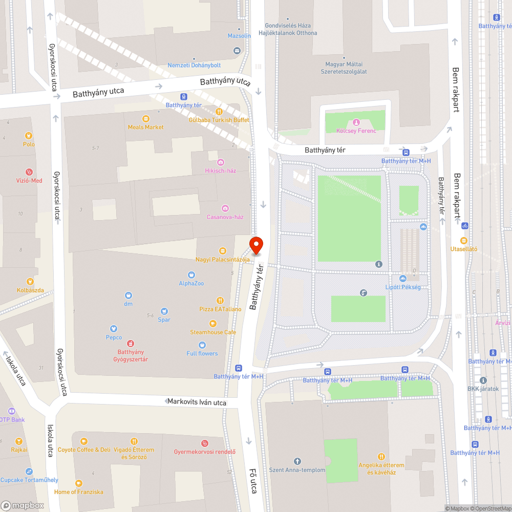 Kidőlt lámpa bejelentés helye