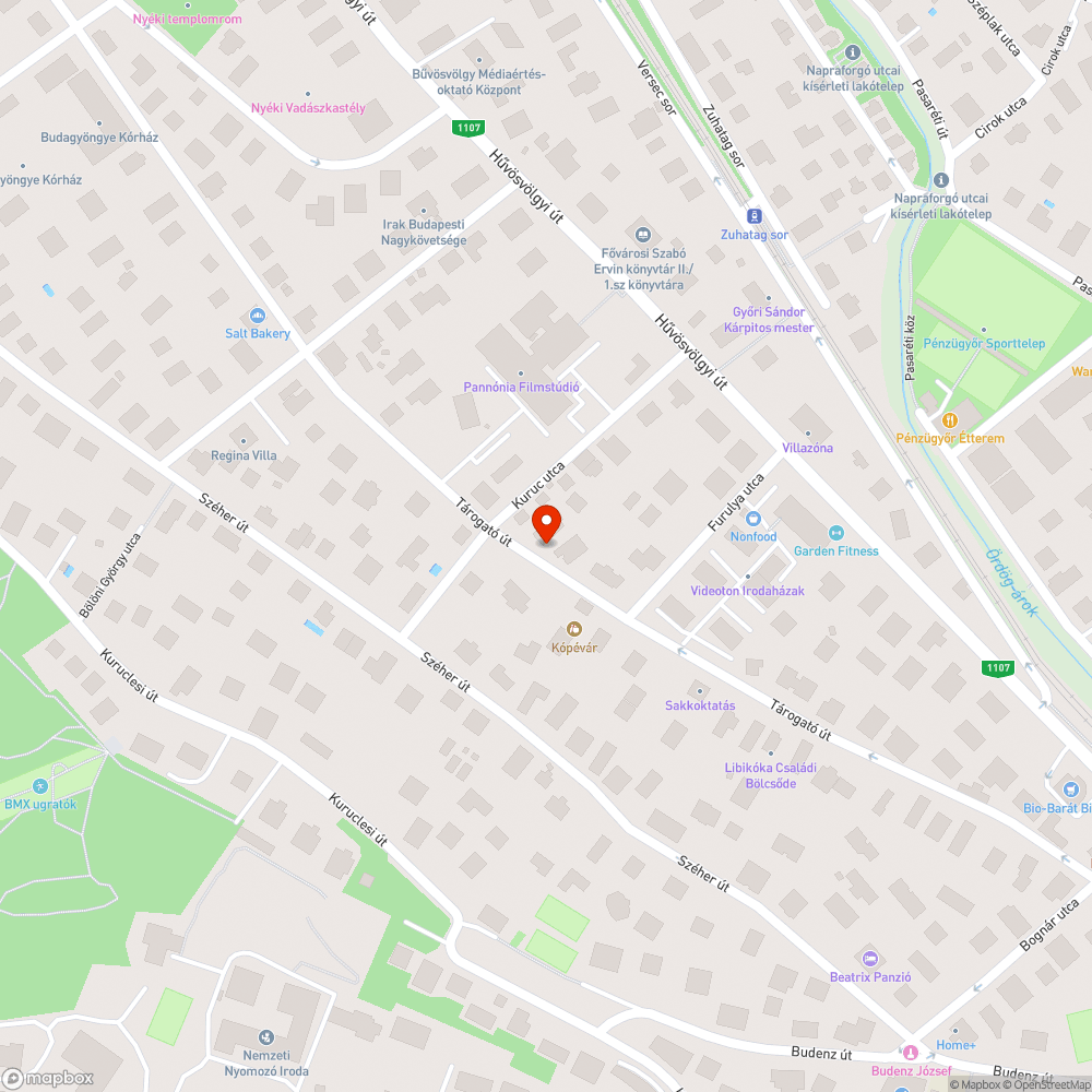 Balesetveszélyes járda a Tárogató úton bejelentés helye