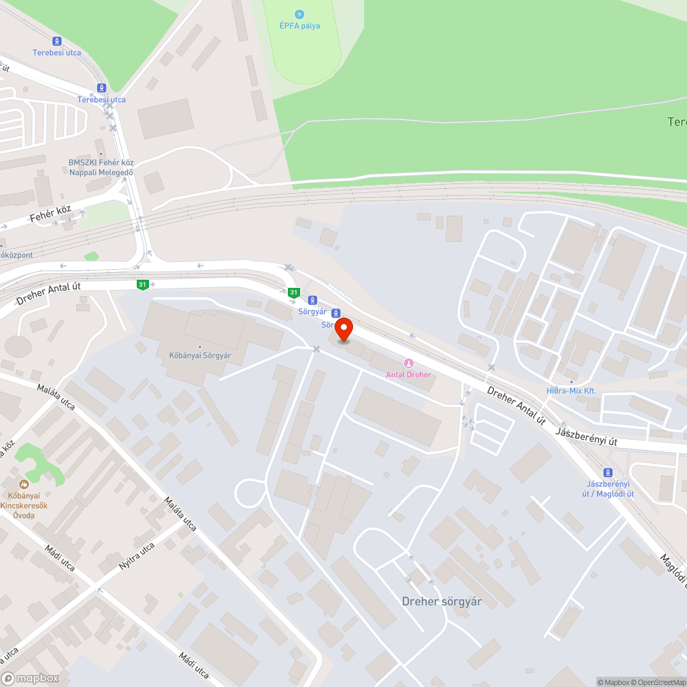 Lecsúszott tábla bejelentés helye