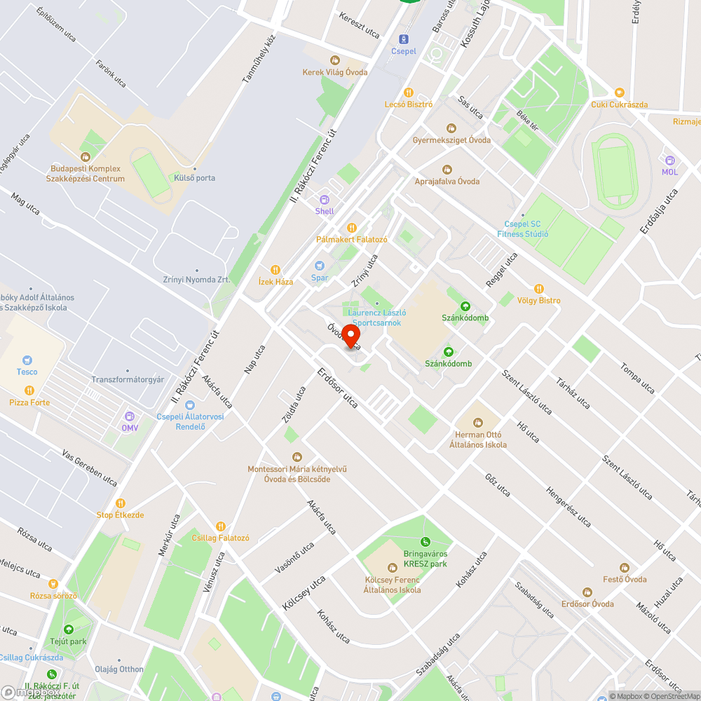 Billegő, alámosott útburkolat bejelentés helye