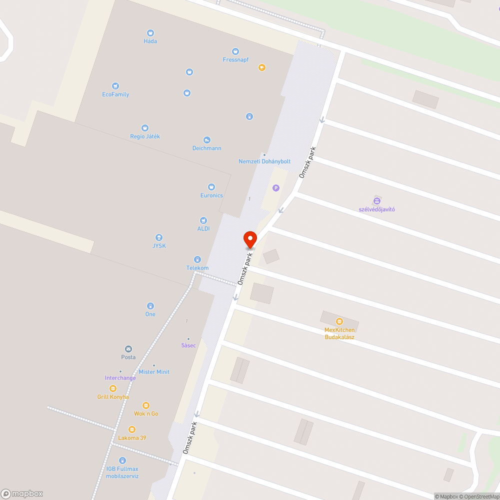 Méretes kátyú bejelentés helye