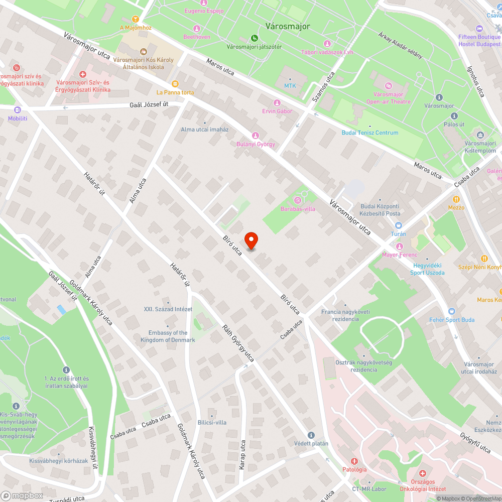 Megsüllyedt járda bejelentés helye