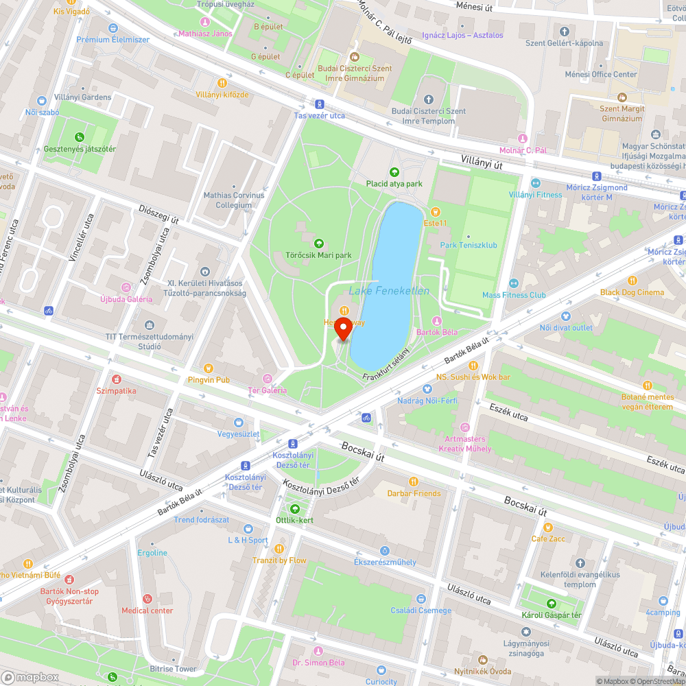 Szemet a tóban bejelentés helye