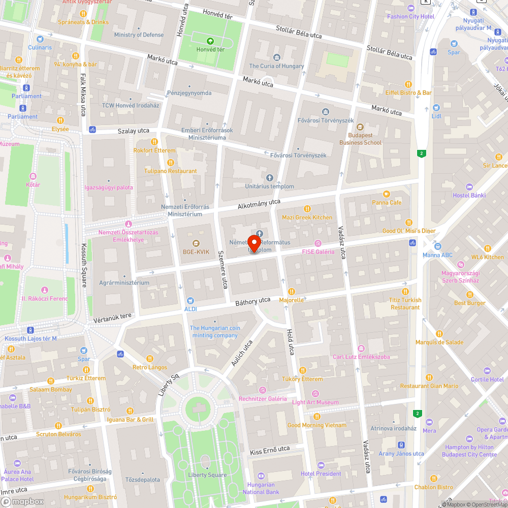 Kálmán Imre utca úttest szűkössége bejelentés helye