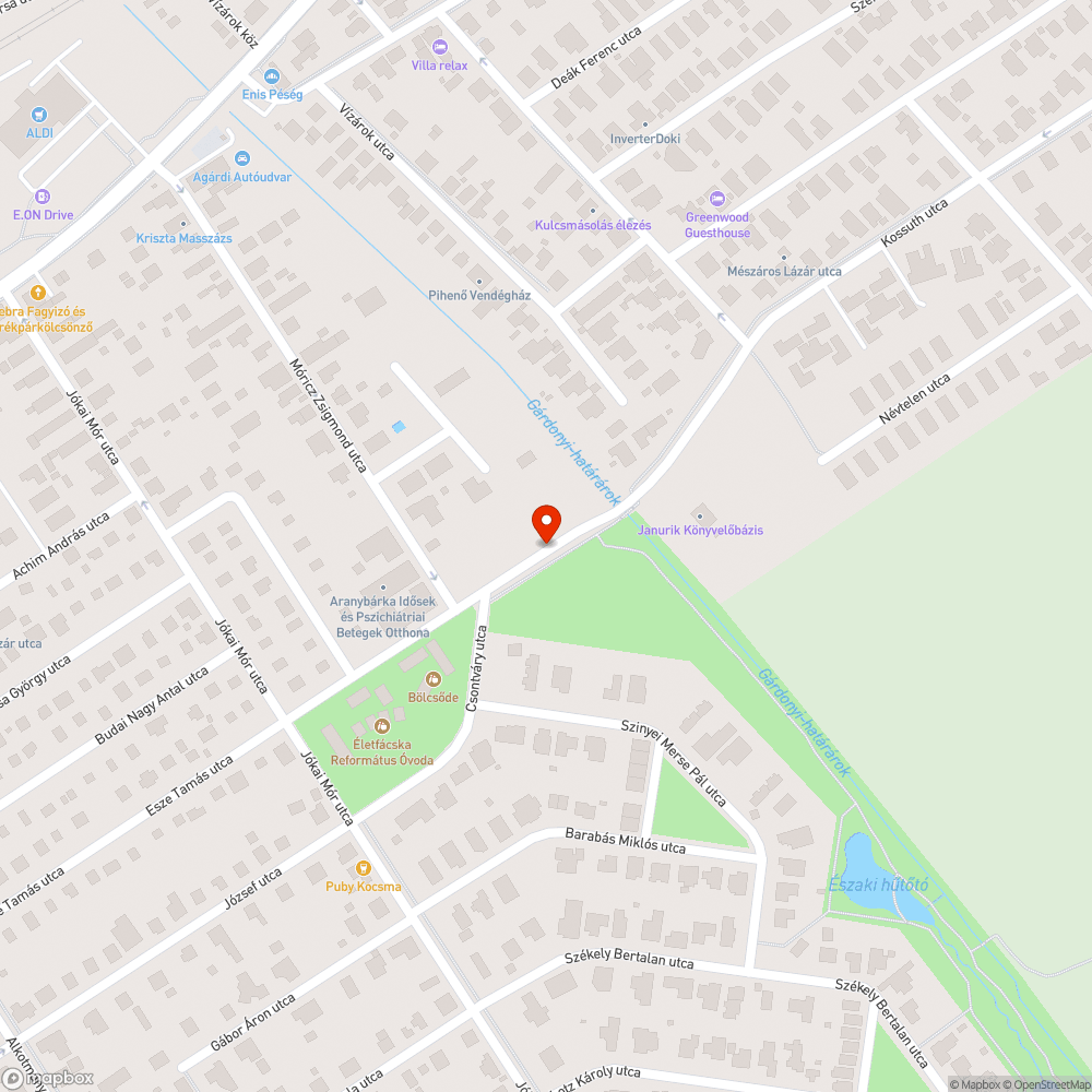 Gondozatlan járda, benövésekkel bejelentés helye