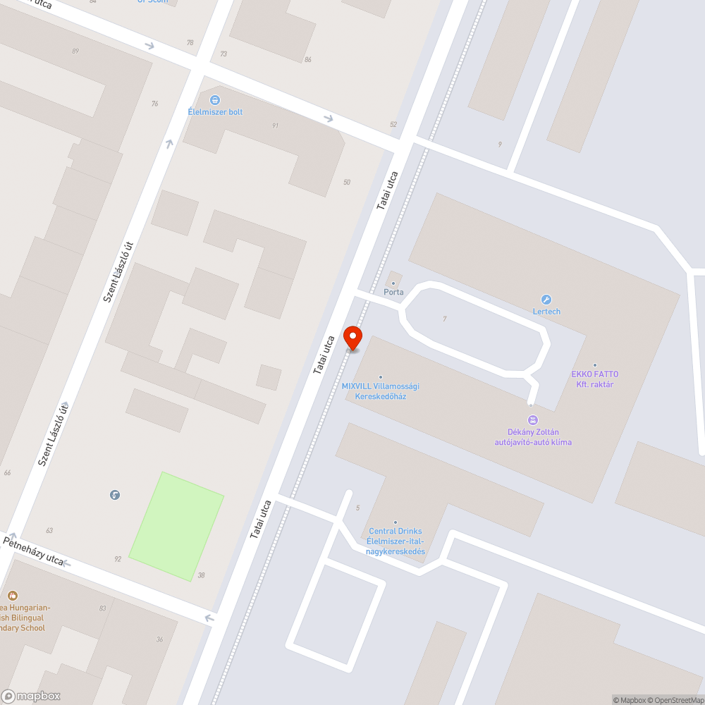 Roncs bejelentés helye