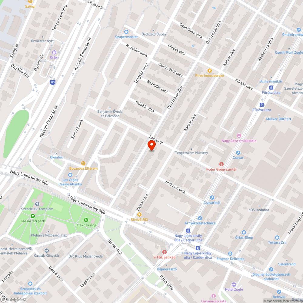 Járdahiba bejelentés helye