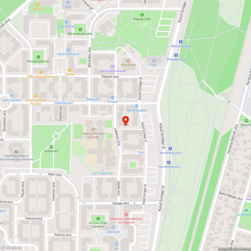 Közterületen veszélyes tárgy bejelentés helye