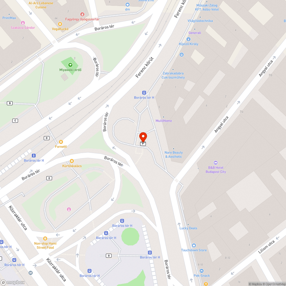 Graffiti és matricák- F lépcső bejelentés helye