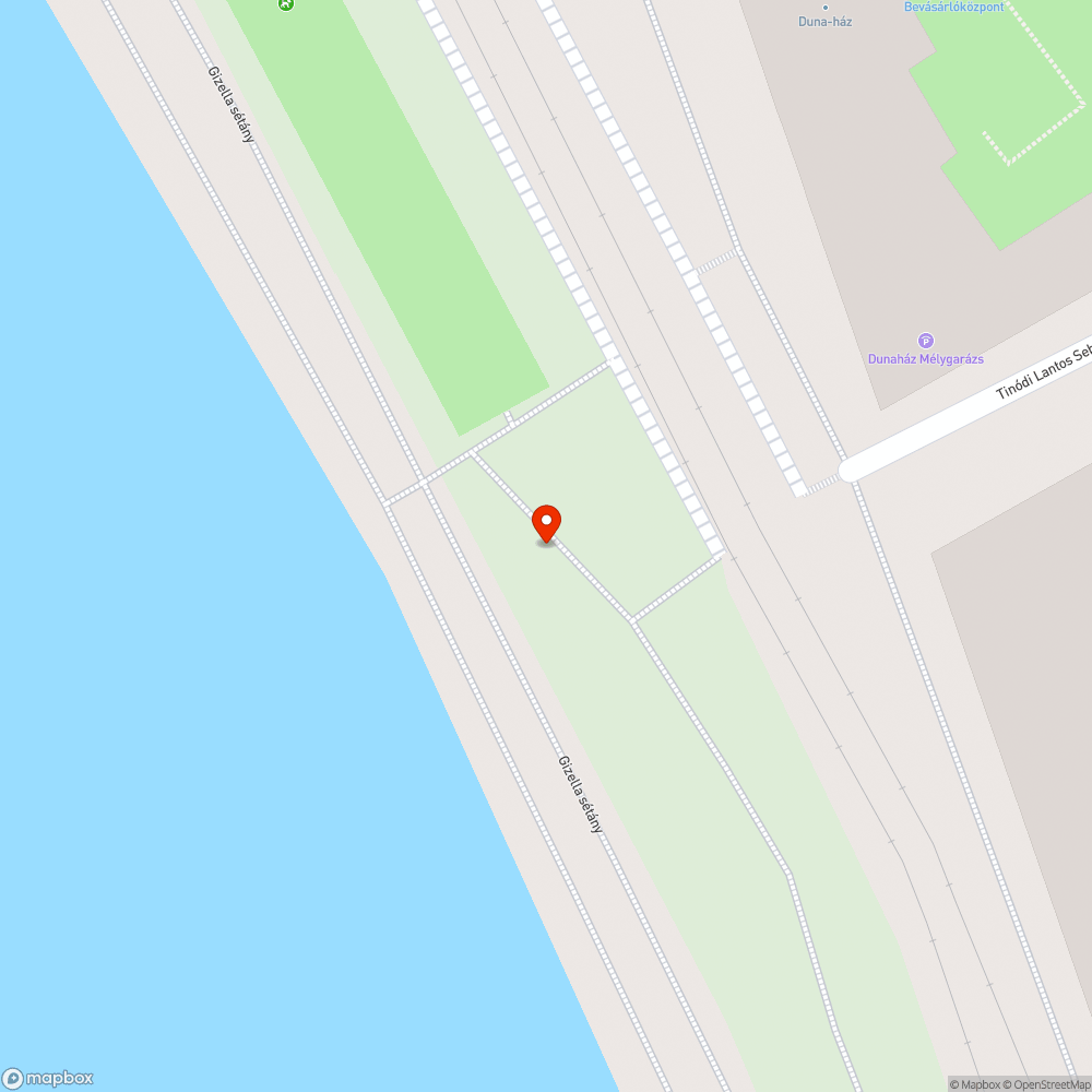 Graffiti a Gizella sétányon bejelentés helye