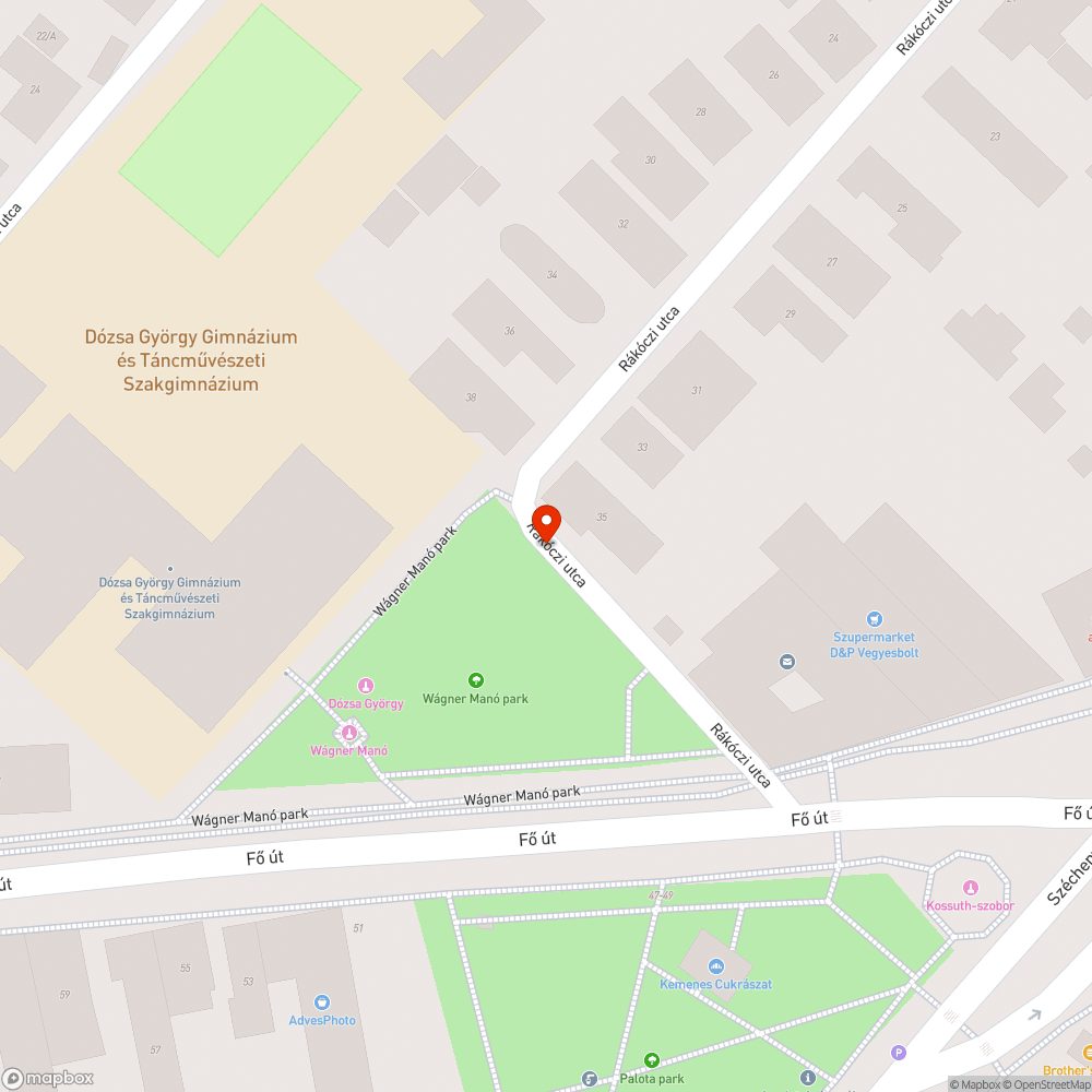 Elhagyott autó bejelentés helye