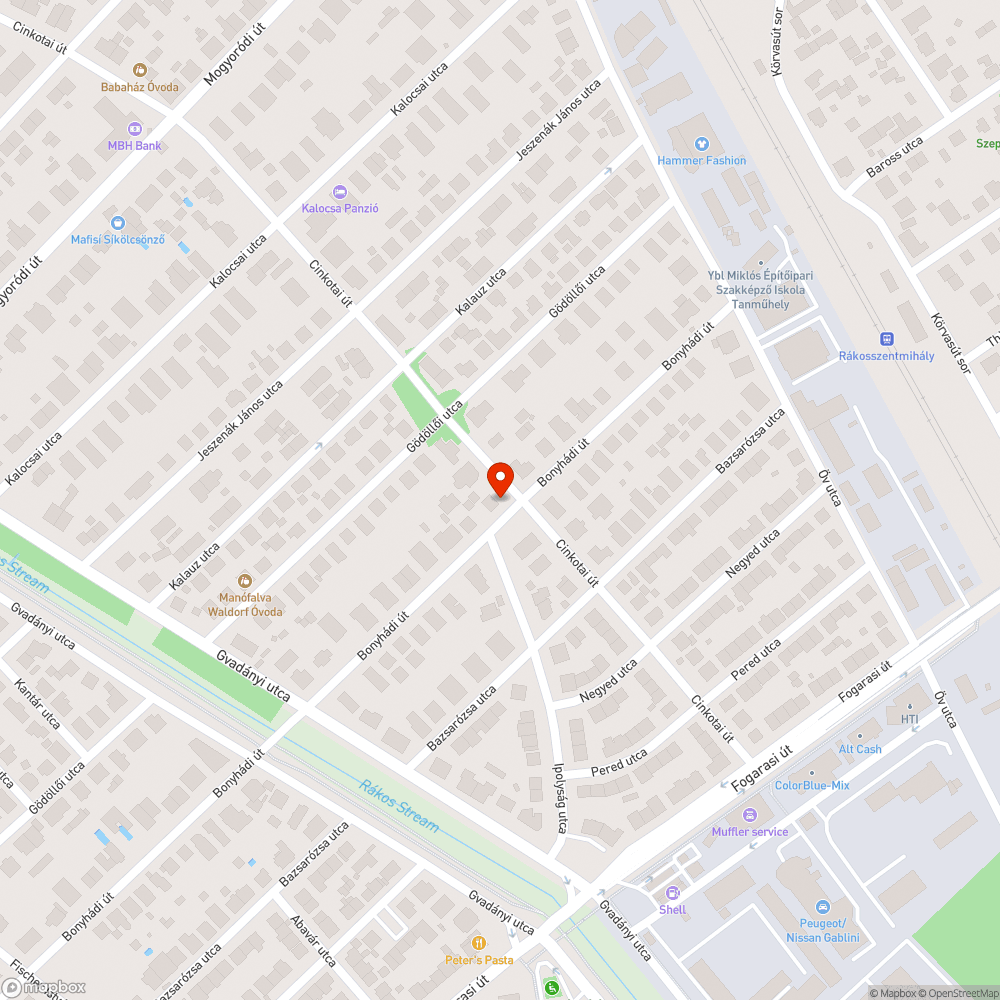 Csőtörés utáni hordalék az úttesten bejelentés helye