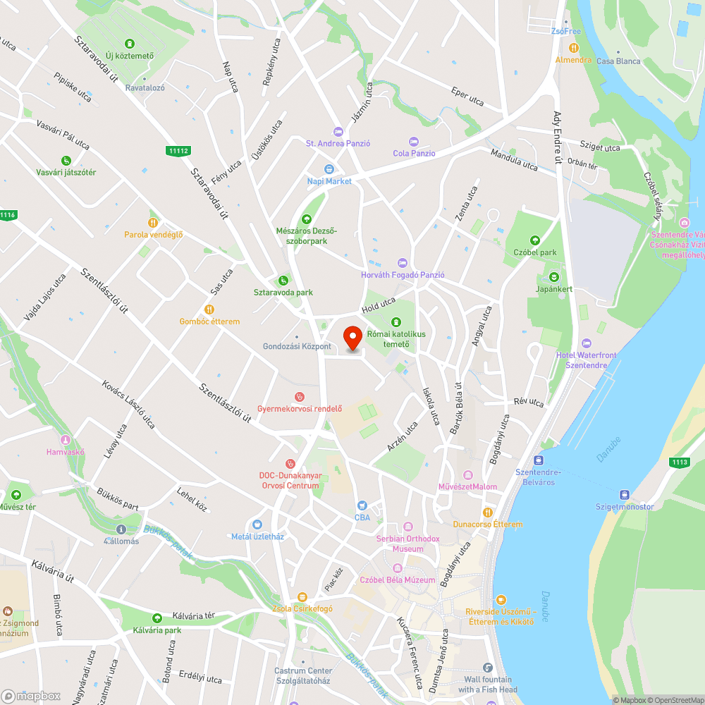 Elhagyott autó bejelentés helye