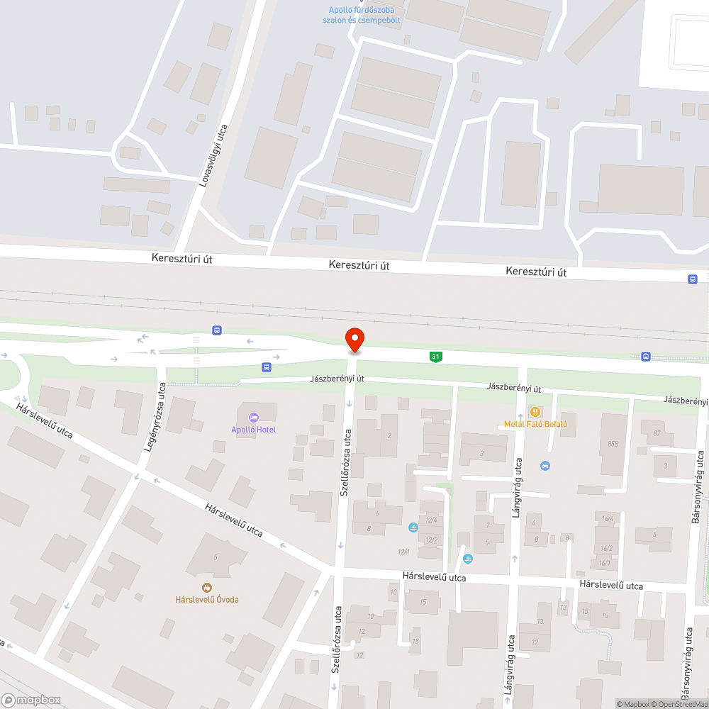 Egy hatalmas kátyú bejelentés helye