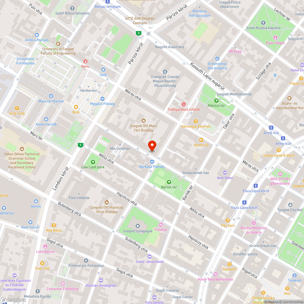 Megrongált, hiányos szemetes bejelentés helye