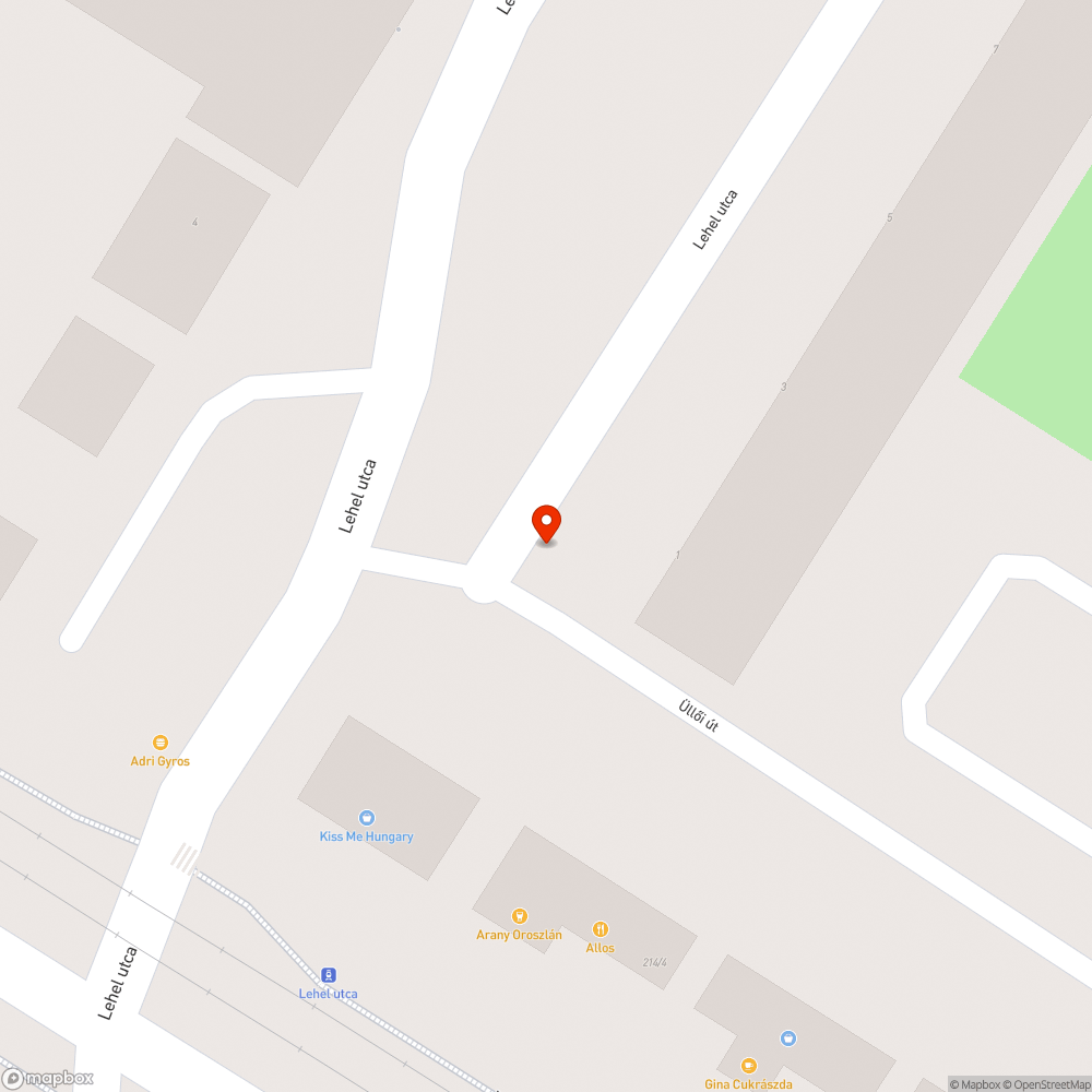 Kátyú bejelentés helye