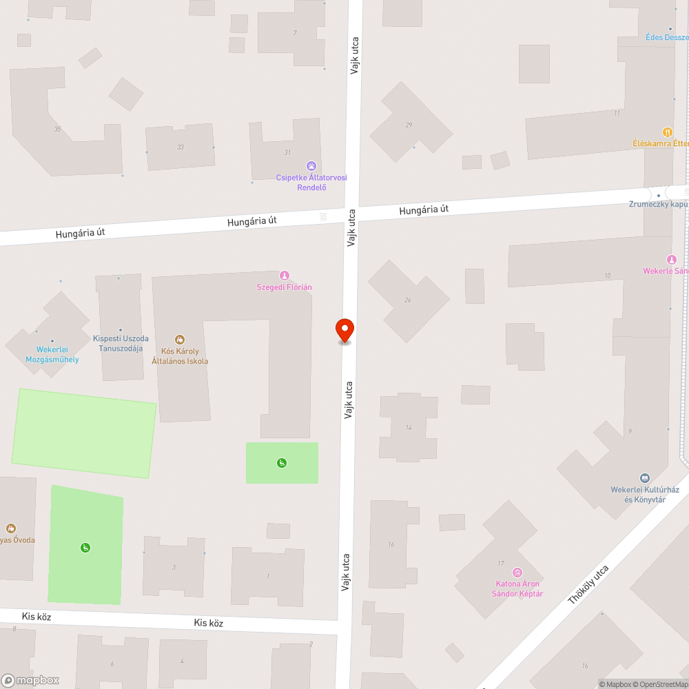 Tönkrement járda bejelentés helye