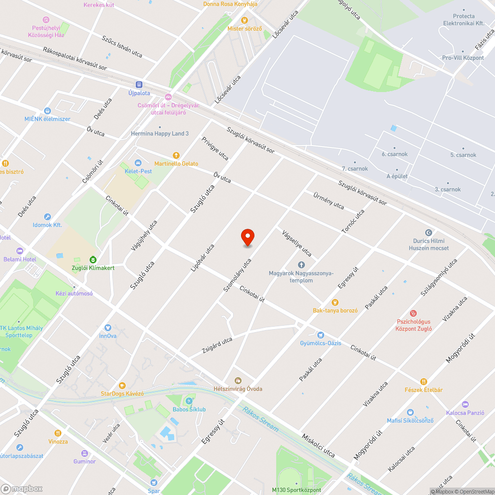 Beszakadt járda bejelentés helye