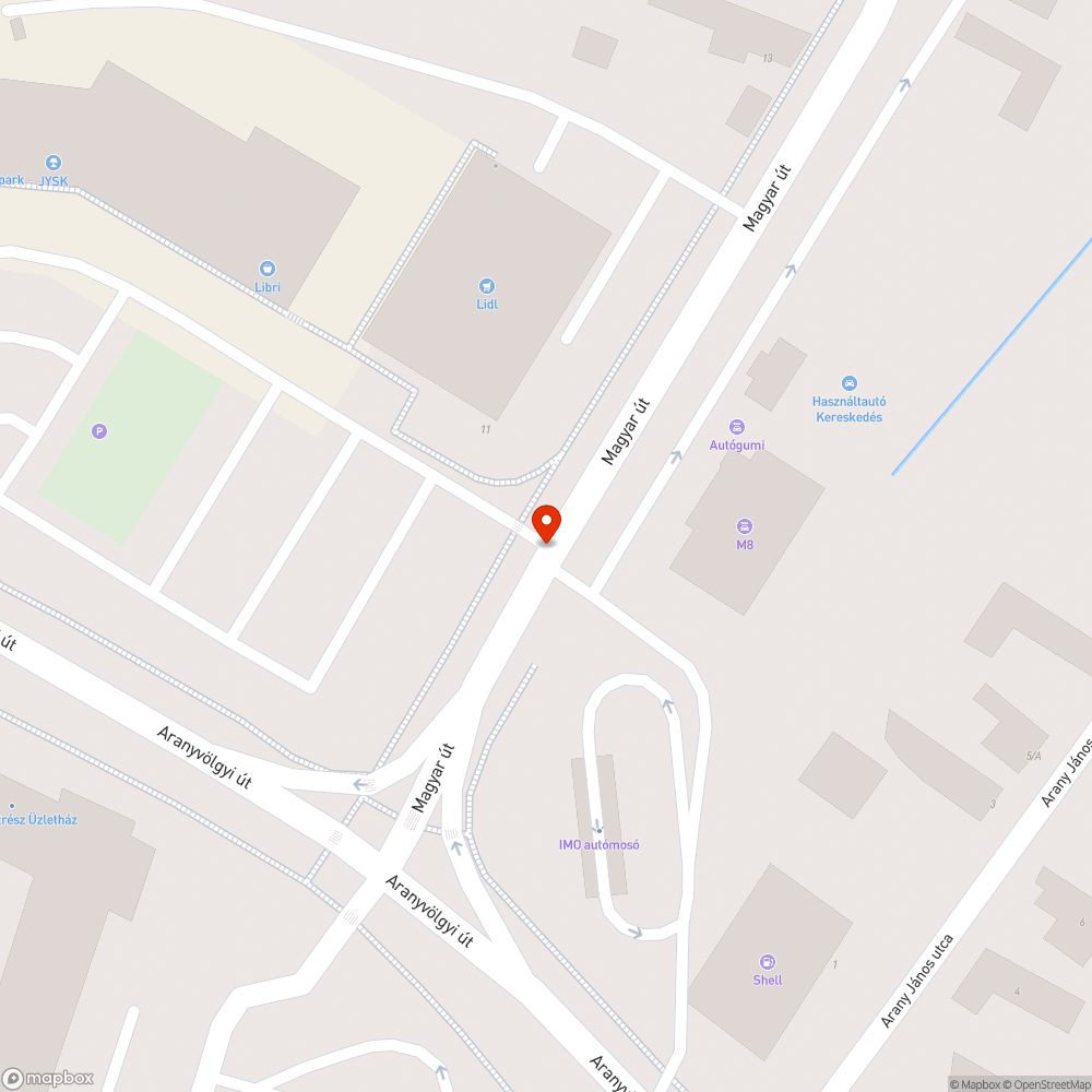 Kidőlt, megsérült közlekedési tábla bejelentés helye