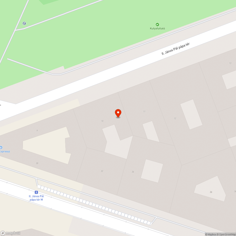 Veszélyesen beomló járda (talán csőtörés?) bejelentés helye