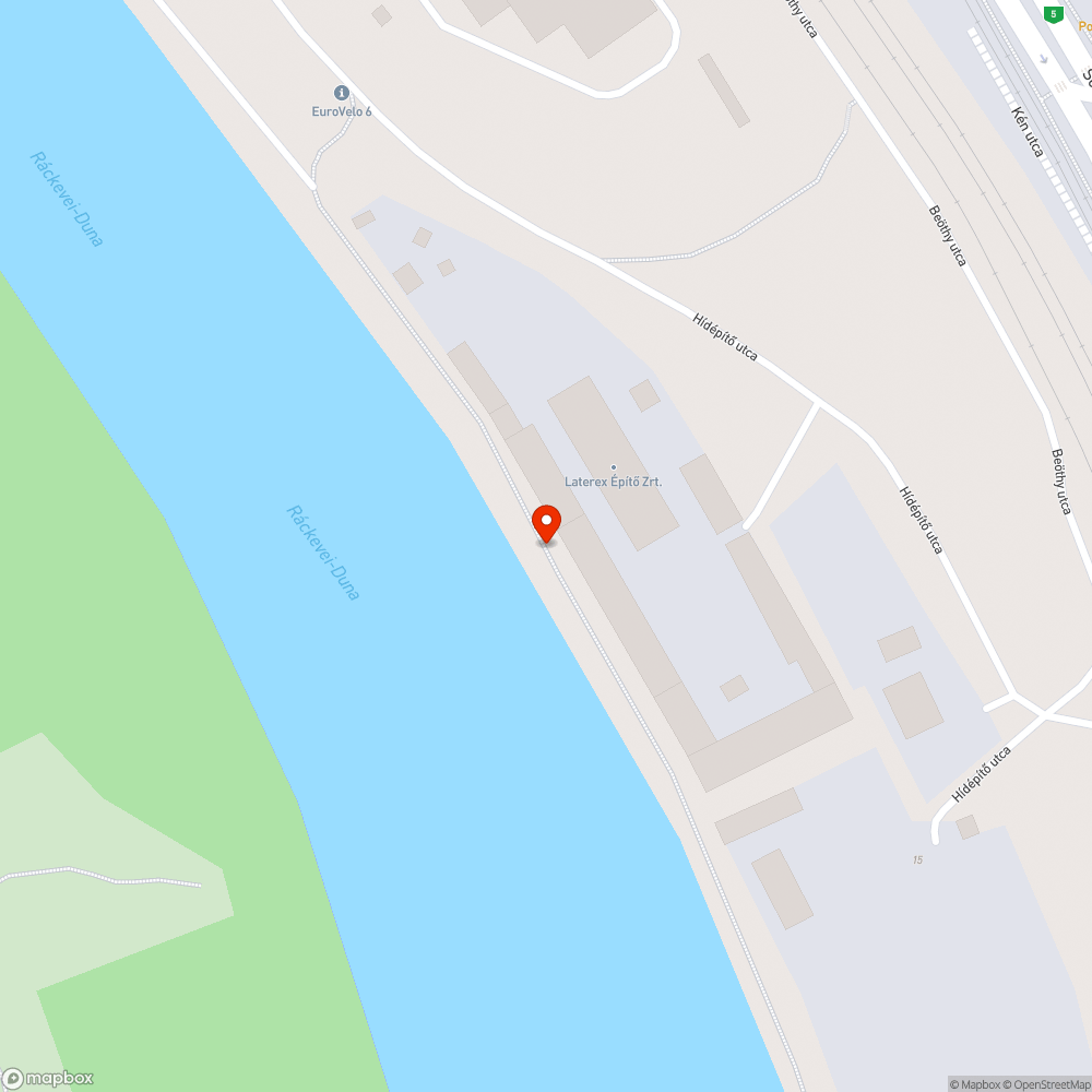 Szemét az Eurovelo útvonalán bejelentés helye