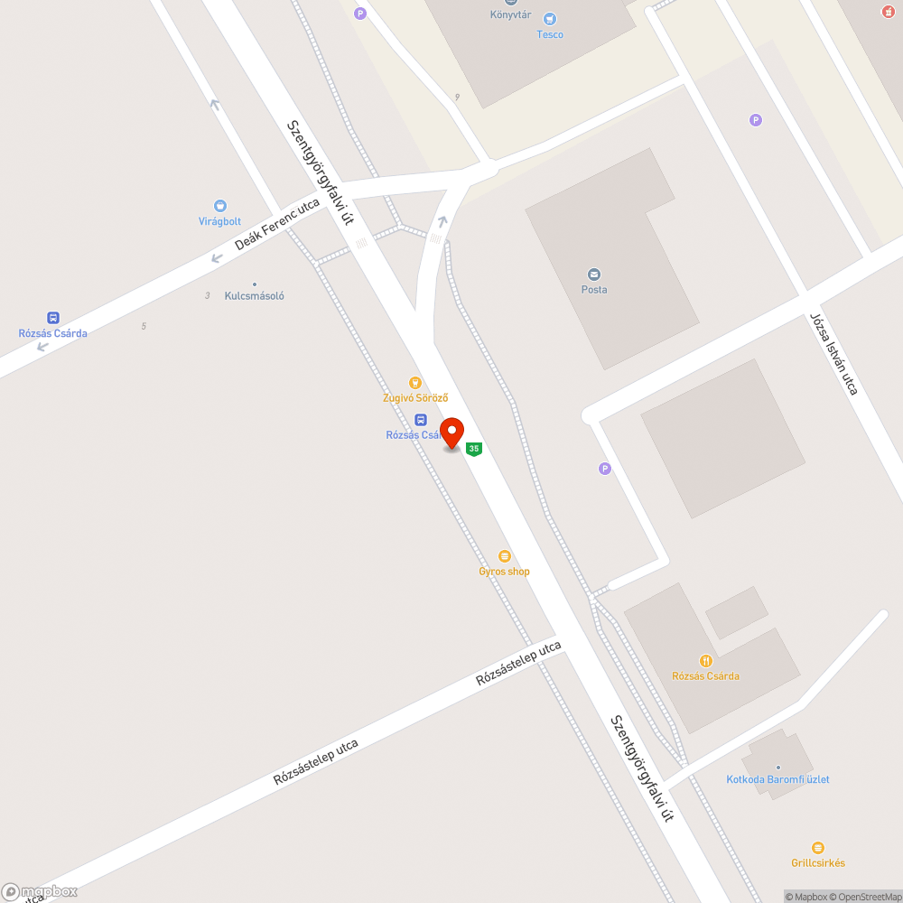 Rossz állapotú buszmegálló bejelentés helye