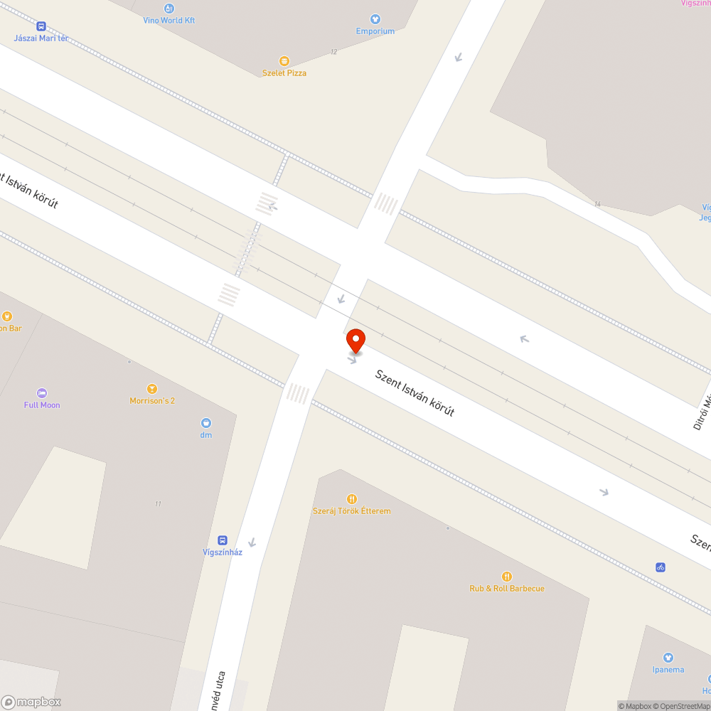 Sérült forgalomterelő bejelentés helye