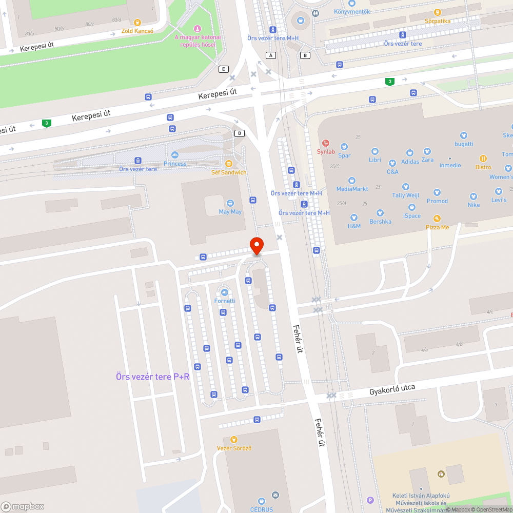 Közvilágítási hiba bejelentés helye