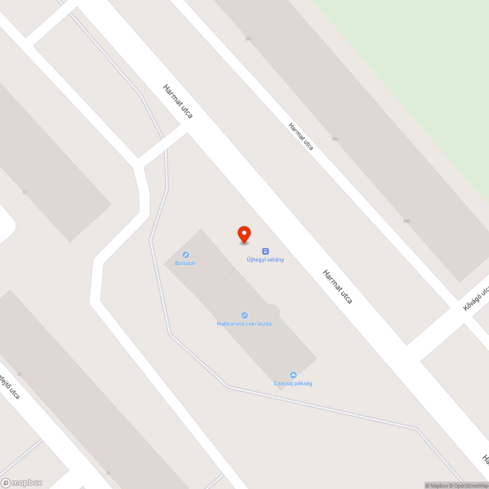 Botlásveszélyes járdaszakasz bejelentés helye