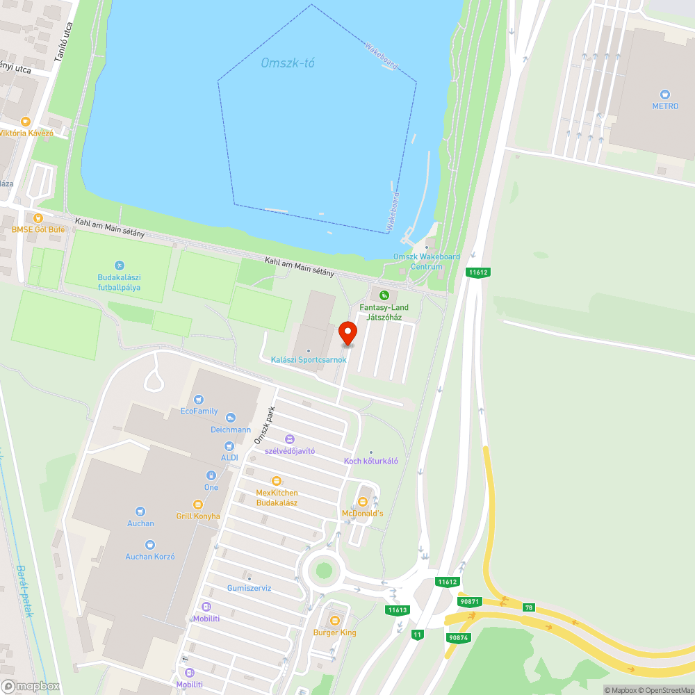 Kátyú bejelentés helye