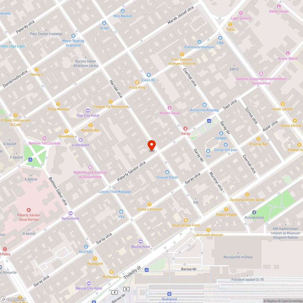 Beszakadt járda bejelentés helye