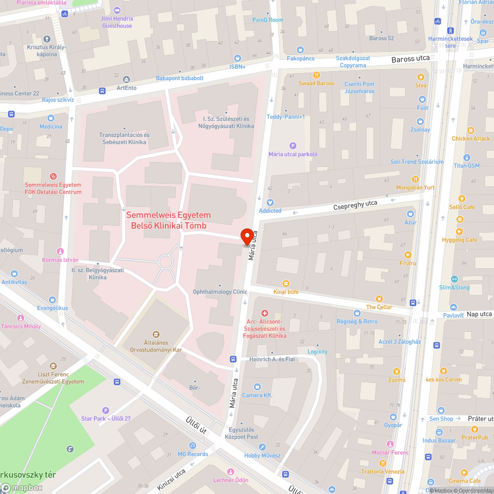 Parkolási problémák a Mária utcában. bejelentés helye