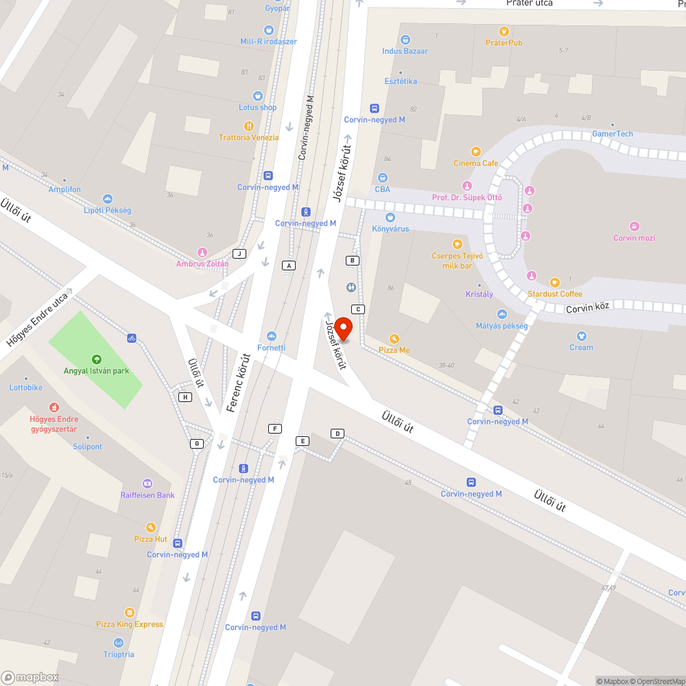 Úthibák. bejelentés helye