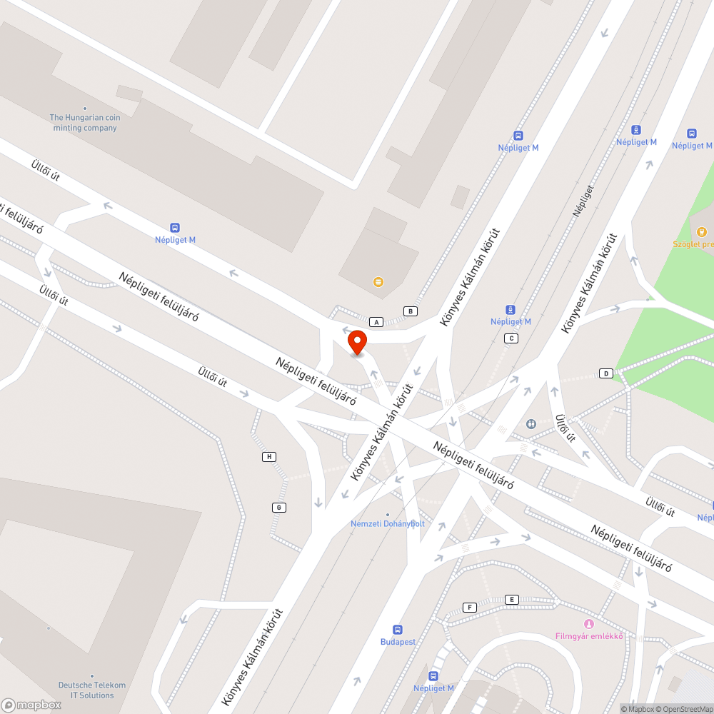 Hepehupás burkolat a pályaudvaron bejelentés helye