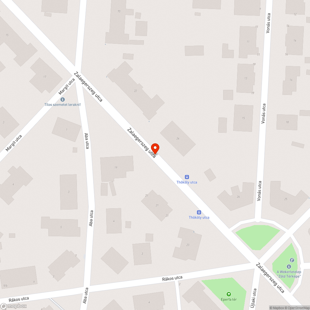 Tönkrement jarda bejelentés helye