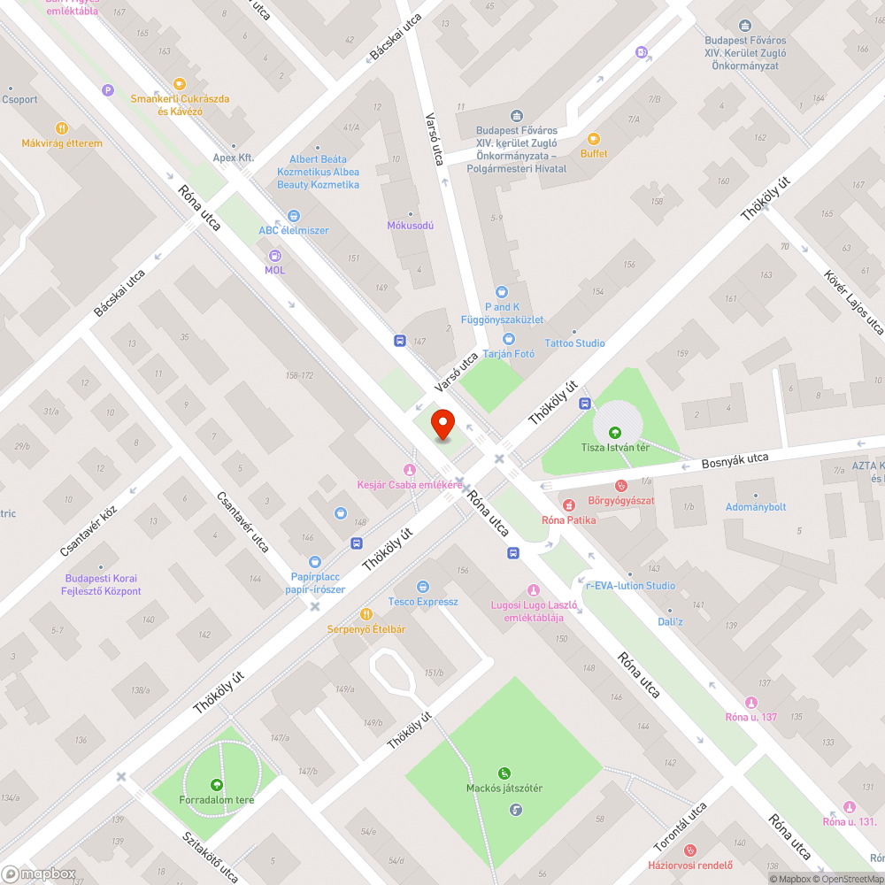 Lekopott zebra bejelentés helye