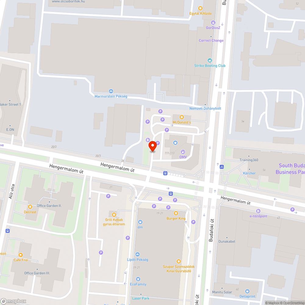 Mély kátyú a benzinkút mellett bejelentés helye