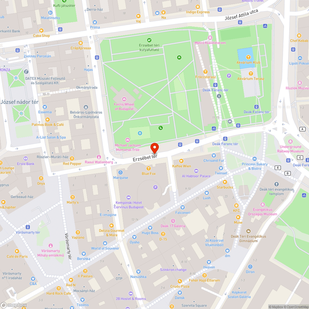 Úthiba bejelentés helye