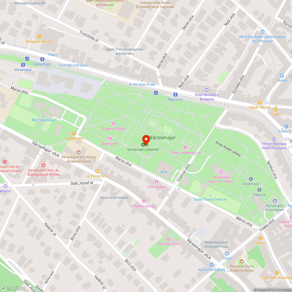 Mászóka a Városmajori játszótéren bejelentés helye