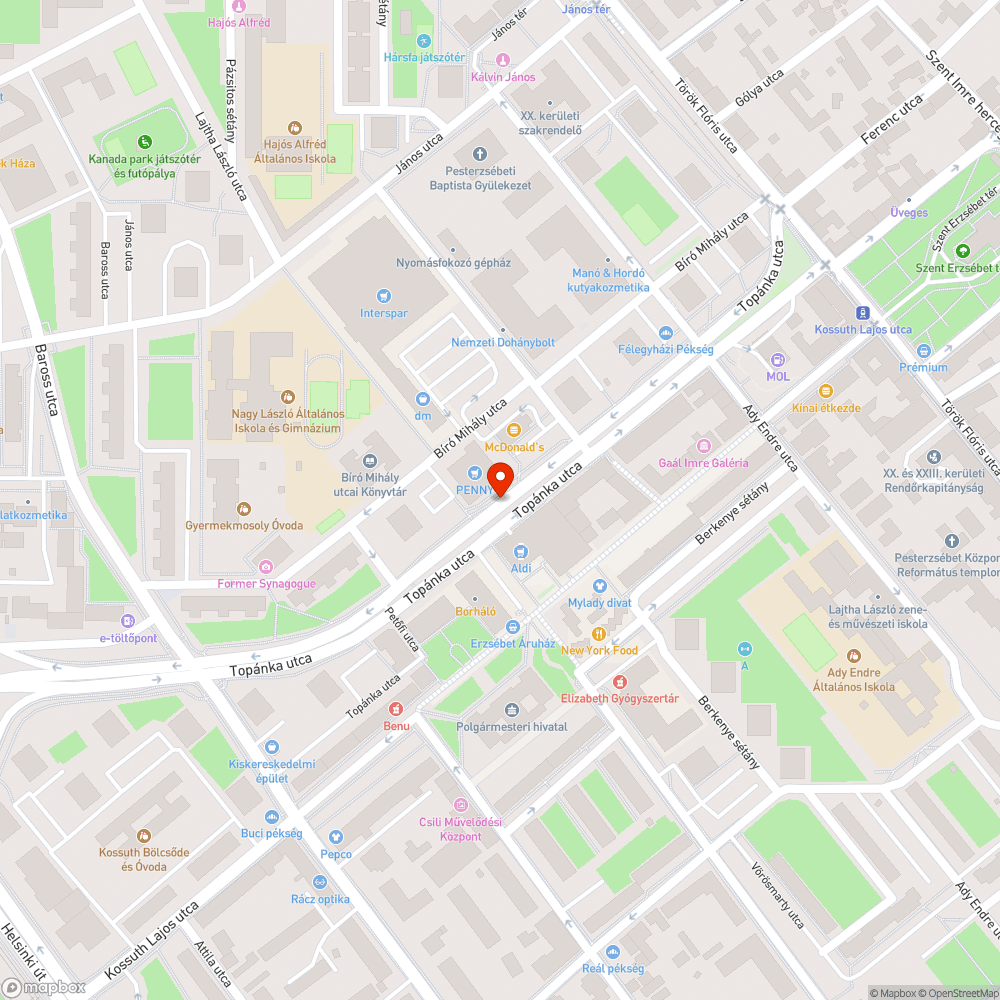 Elhagyott utas varró bejelentés helye