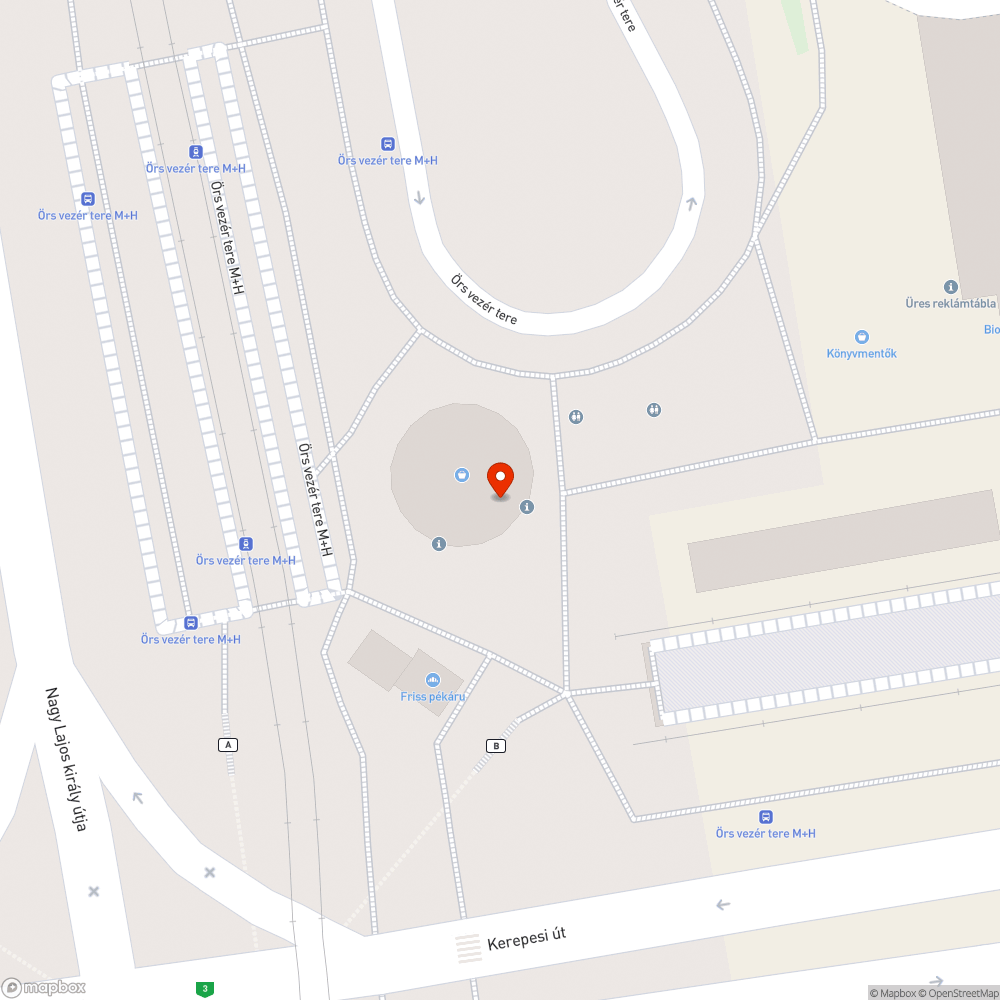 Villogó hirdetőtábla bejelentés helye