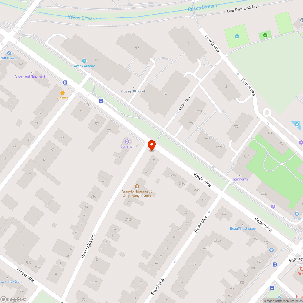 Olvashatatlan utcanévtábla bejelentés helye