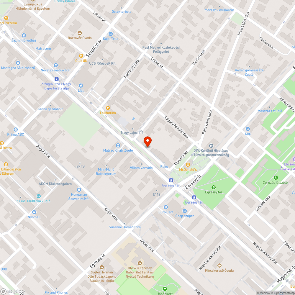 Kiszáradt fa bejelentés helye