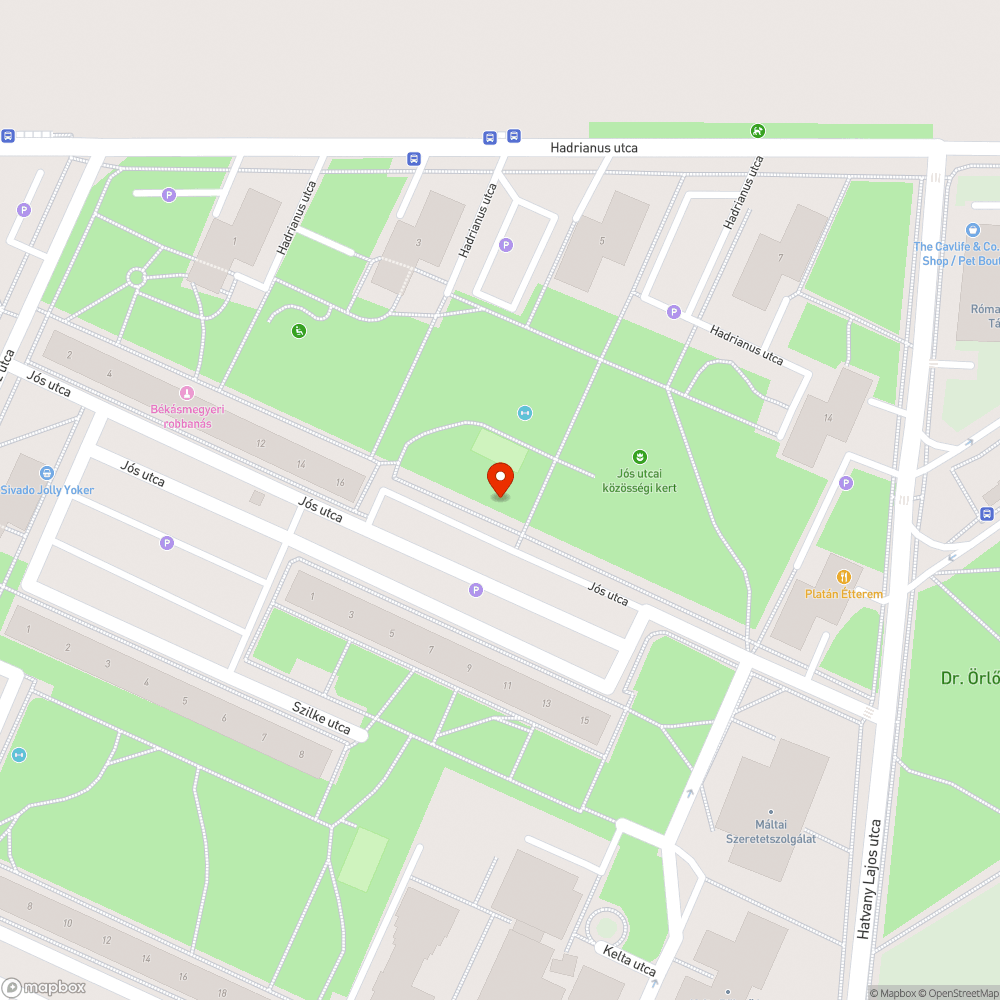 Elhagyott autó bejelentés helye