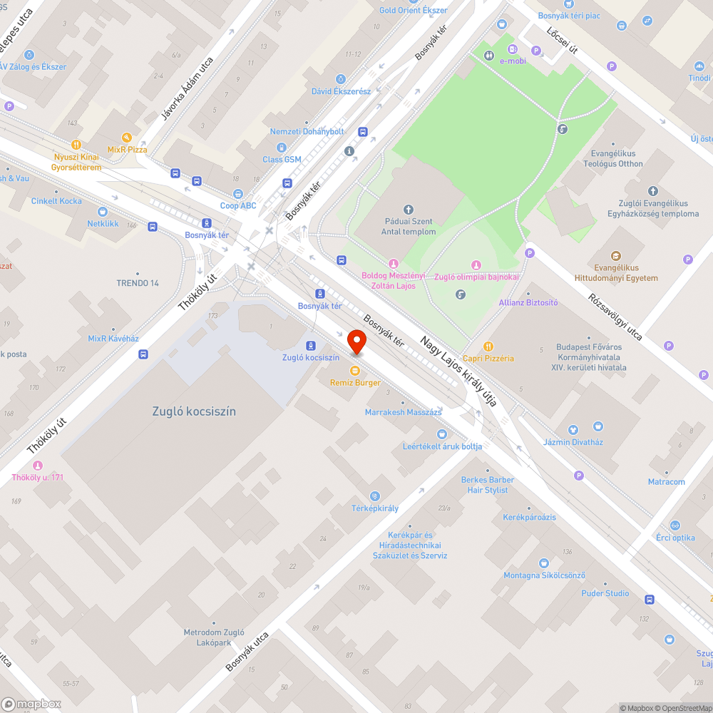 Buszmegálló? Parkoló? bejelentés helye