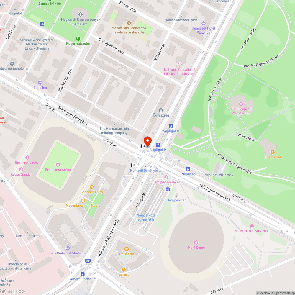 Figyelmen kívül hagyott lámpa bejelentés helye