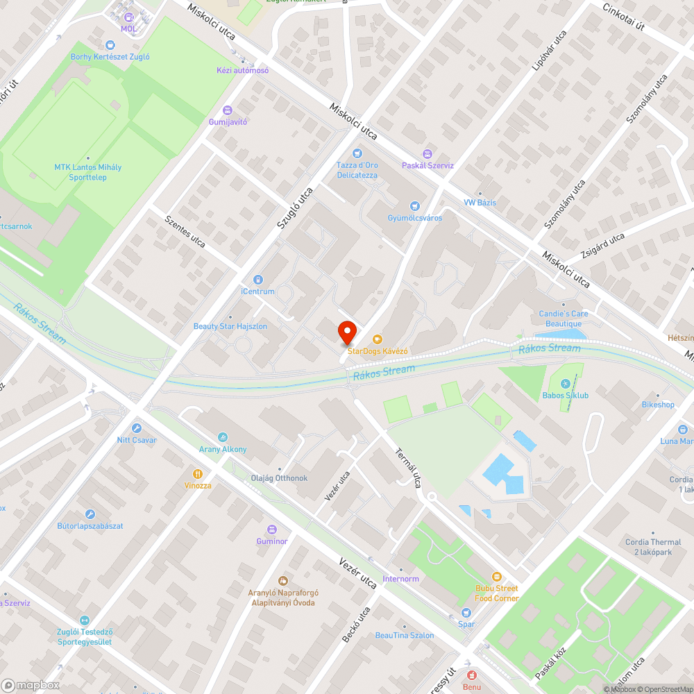 Szelektív üveggyűjtő konténer bejelentés helye