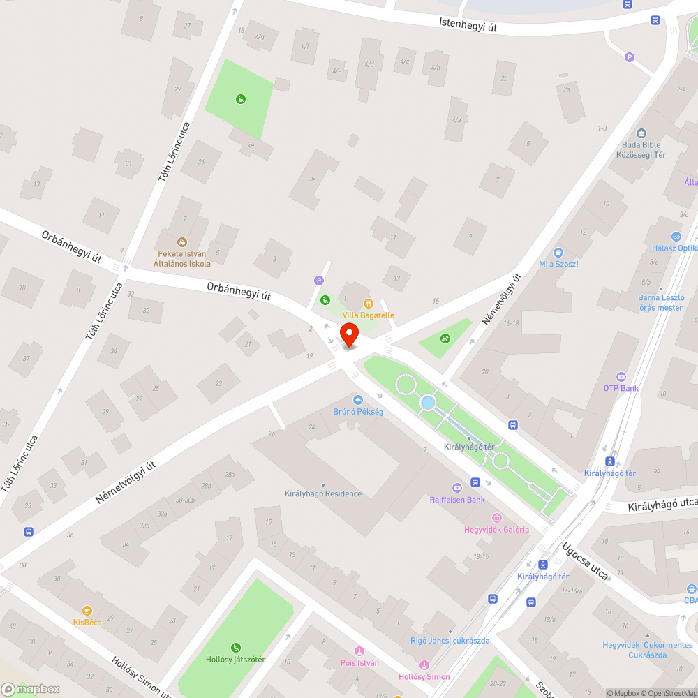 Kiégett gyalogos jelzőlámpa bejelentés helye