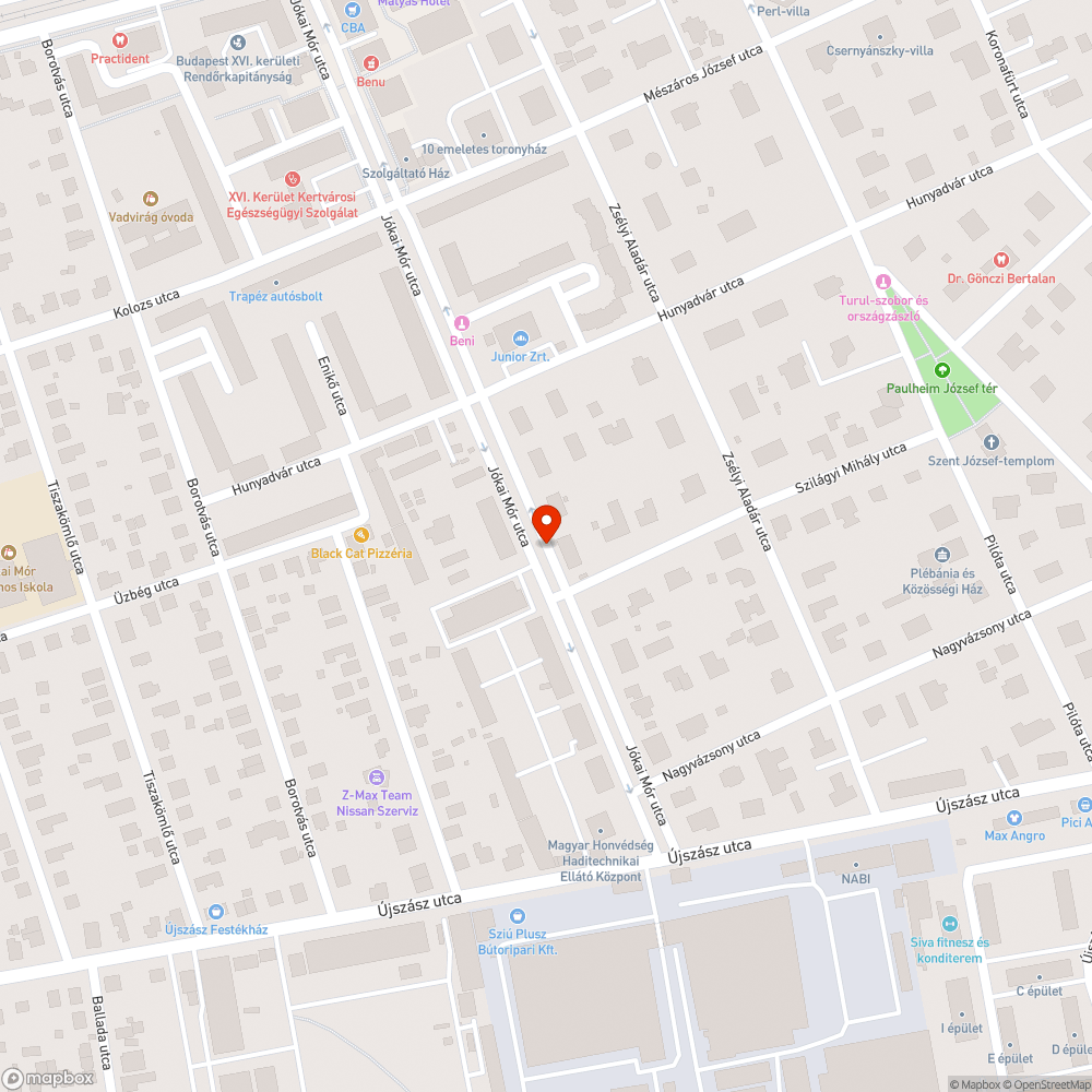 Elhagyott, járóképtelen autó bejelentés helye